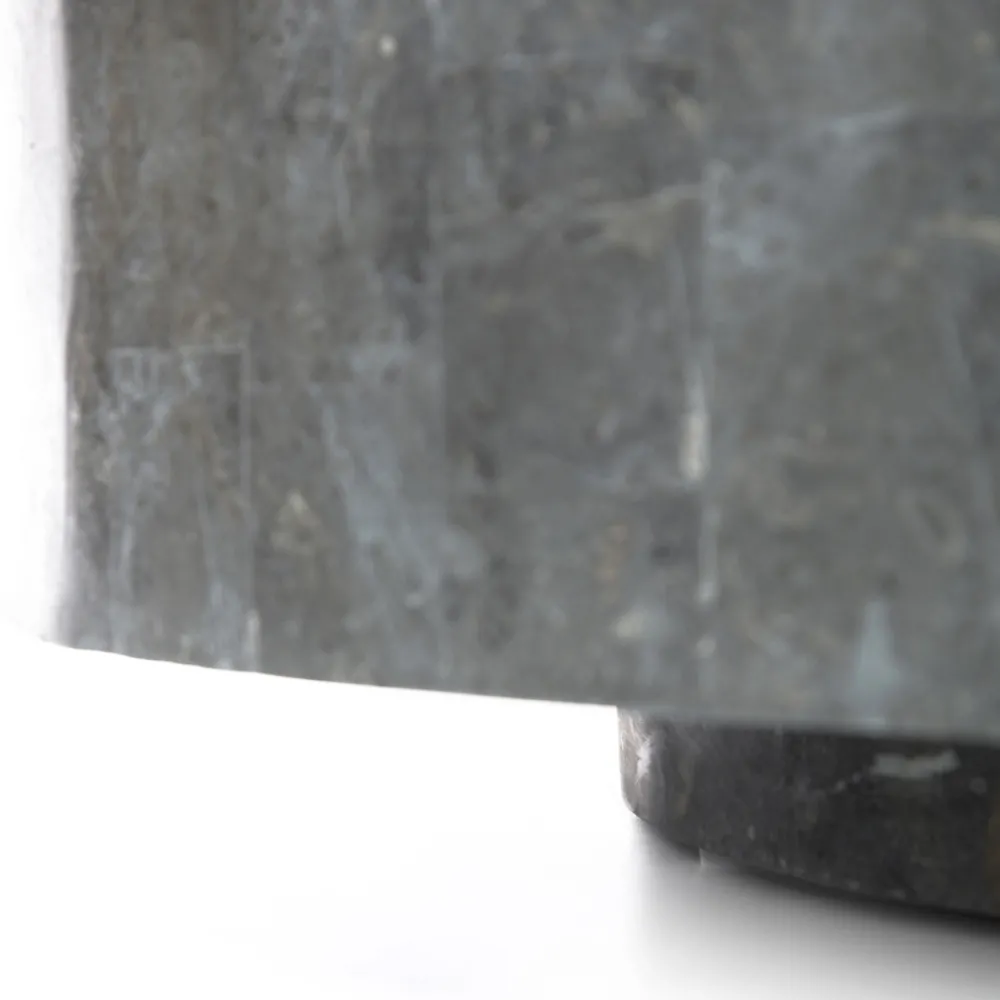 Viadurini Living Couchtische Aus Stein-Moderner runder Couchtisch aus Fossil Stone – Vermont