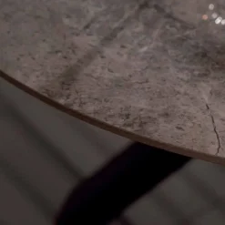 Viadurini Living Runde Tische|Esstische-Moderner runder Esstisch aus Keramik Marmor-Effekt und Metall - Jarvis