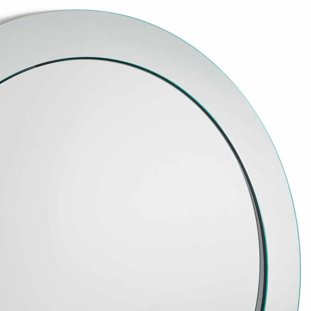 Viadurini Living Standspiegel-Moderner runder freistehender Spiegel mit geneigtem Rahmen Made in Italy - Salamina