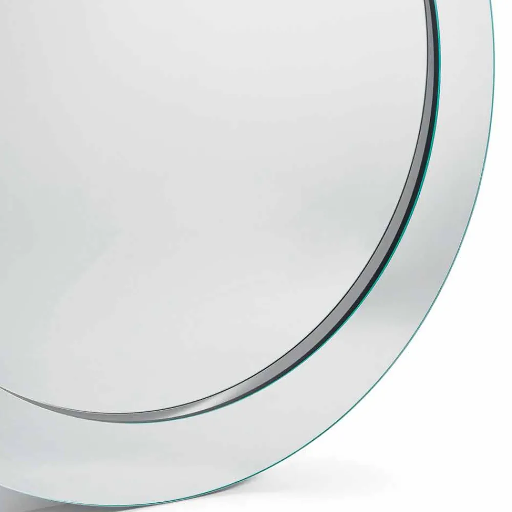 Viadurini Living Standspiegel-Moderner runder freistehender Spiegel mit geneigtem Rahmen Made in Italy - Salamina