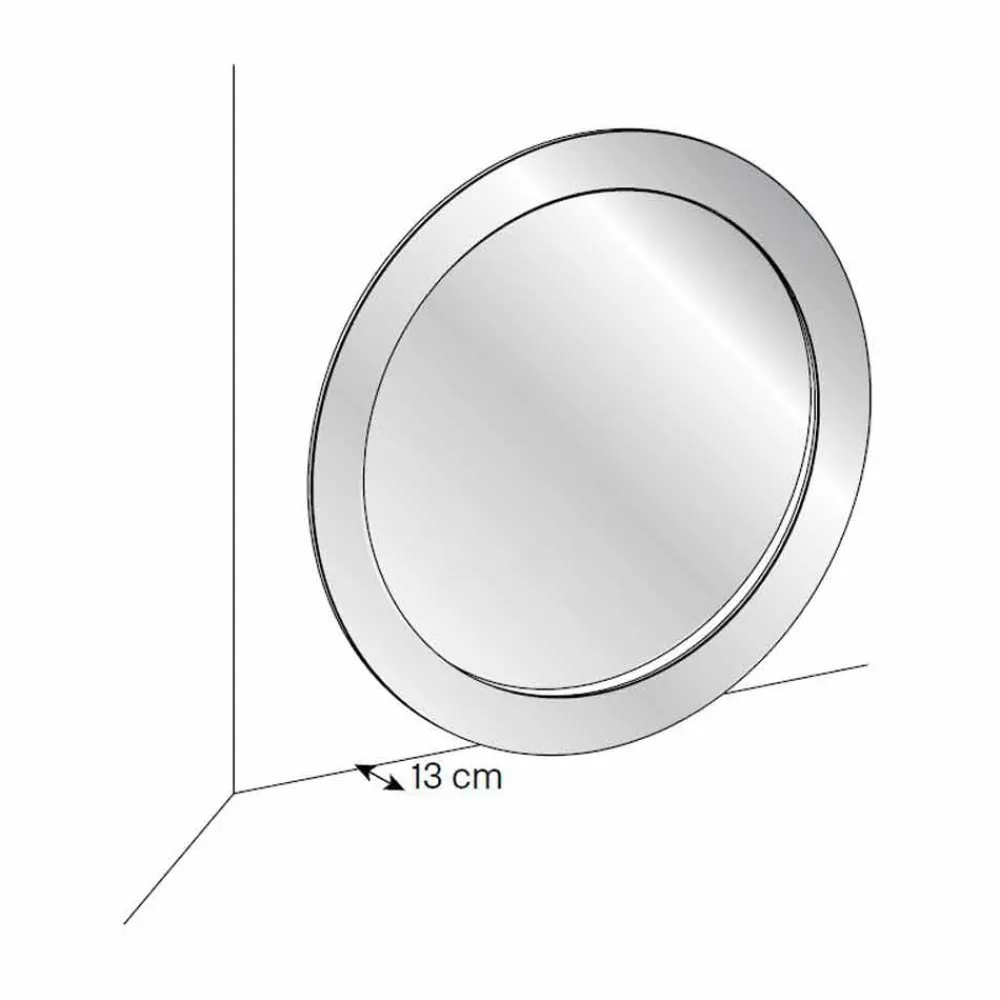 Viadurini Living Standspiegel-Moderner runder freistehender Spiegel mit geneigtem Rahmen Made in Italy - Salamina