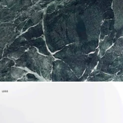 Viadurini Living Esstische|Runde Tische-Moderner runder Tisch aus Carrara-Marmor und Marquinia, hergestellt in Italien – Dollars