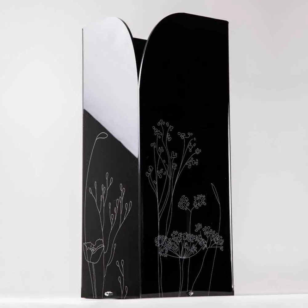 Viadurini Decor Regenschirmständer Design-Moderner Schirmständer aus schwarzem oder transparentem Plexiglas mit Gravur - Florinto
