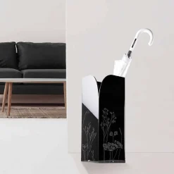 Viadurini Decor Regenschirmständer Design-Moderner Schirmständer aus schwarzem oder transparentem Plexiglas mit Gravur - Florinto