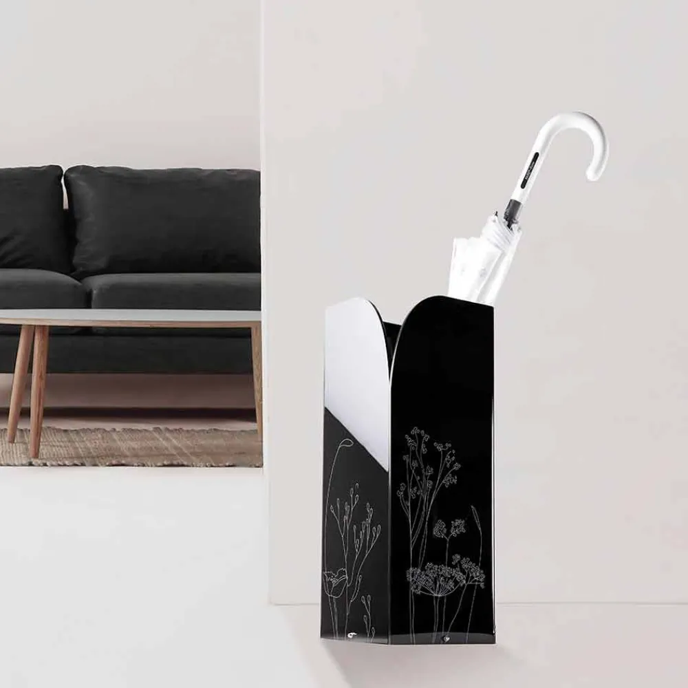 Viadurini Decor Regenschirmständer Design-Moderner Schirmständer aus schwarzem oder transparentem Plexiglas mit Gravur - Florinto