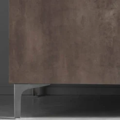 Viadurini Living Sideboards-Moderner Schrank, drei Türen Melaminholz Bronze oder Grau Made in Italy - Clemente