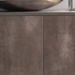 Viadurini Living Sideboards-Moderner Schrank, drei Türen Melaminholz Bronze oder Grau Made in Italy - Clemente