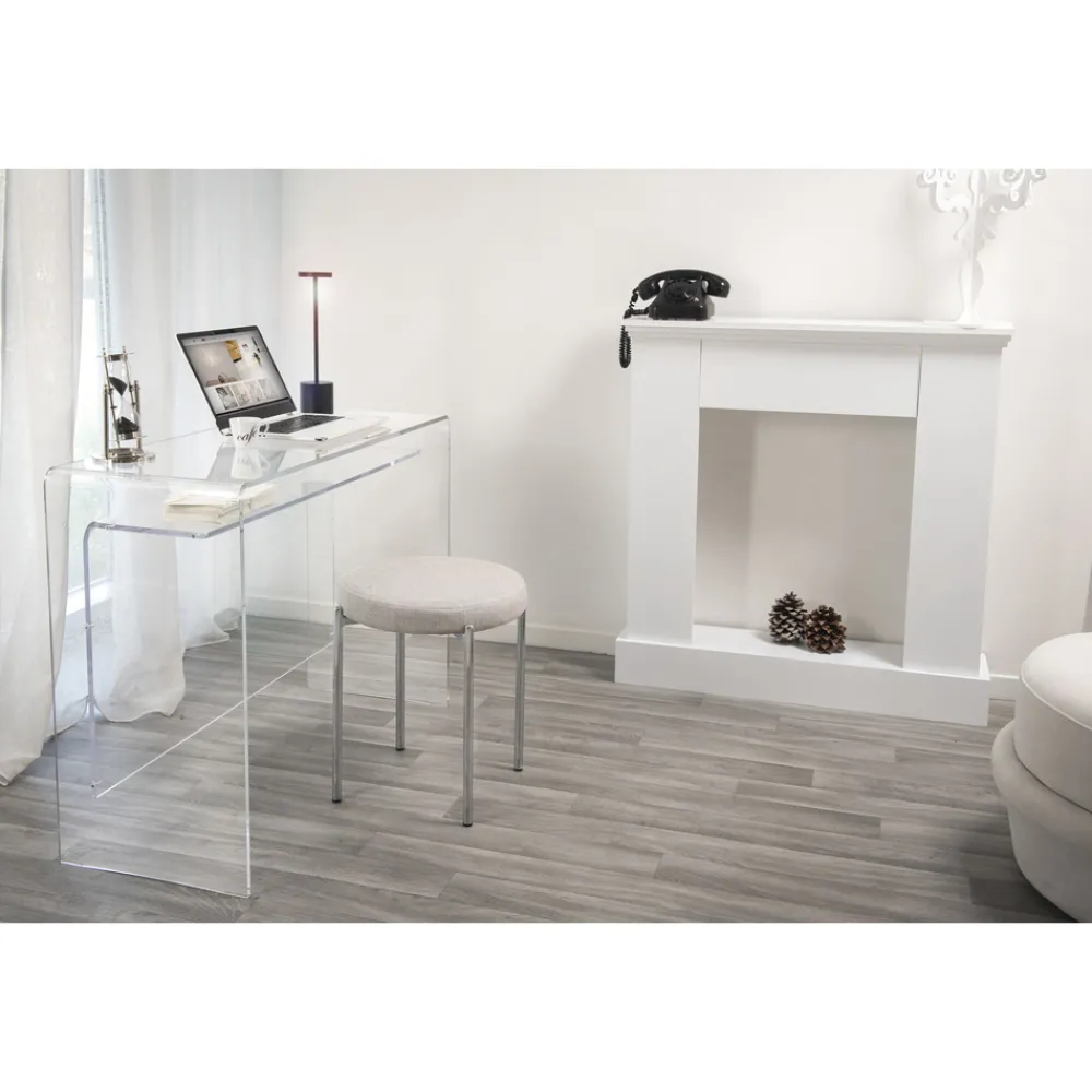 Viadurini Living Design Schreibtische-Moderner Schreibtisch aus transparentem Plexiglas, hergestellt in Italien, Barga
