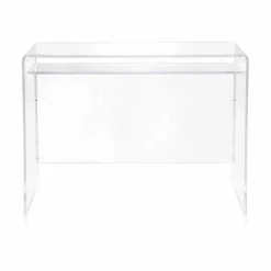 Viadurini Living Design Schreibtische-Moderner Schreibtisch aus transparentem Plexiglas, hergestellt in Italien, Barga
