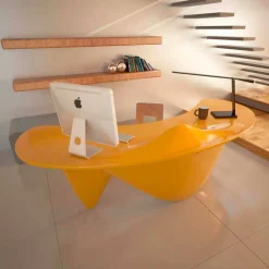 Viadurini Design Design Schreibtische-Moderner Schreibtisch handmade aus Italien Sinuous