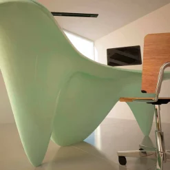 Viadurini Design Design Schreibtische-Moderner Schreibtisch handmade aus Italien Sinuous