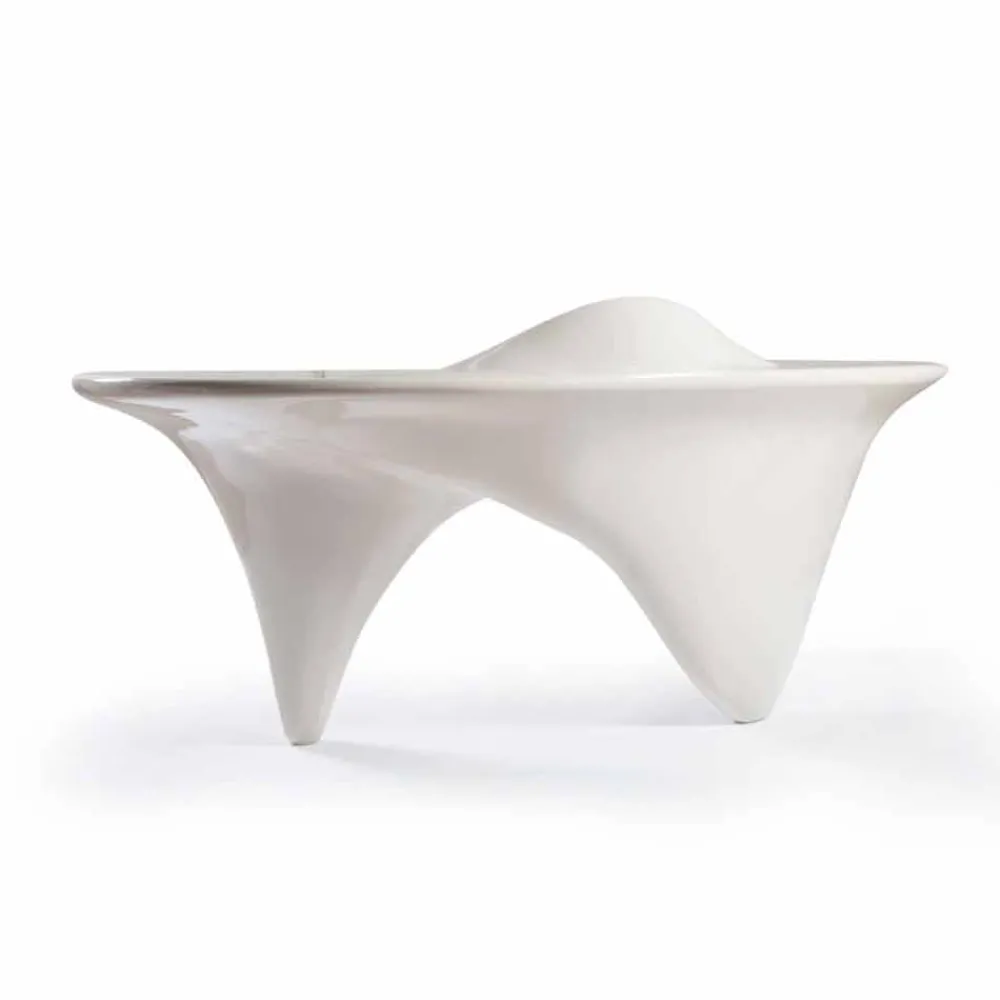 Viadurini Design Design Schreibtische-Moderner Schreibtisch handmade aus Italien Sinuous