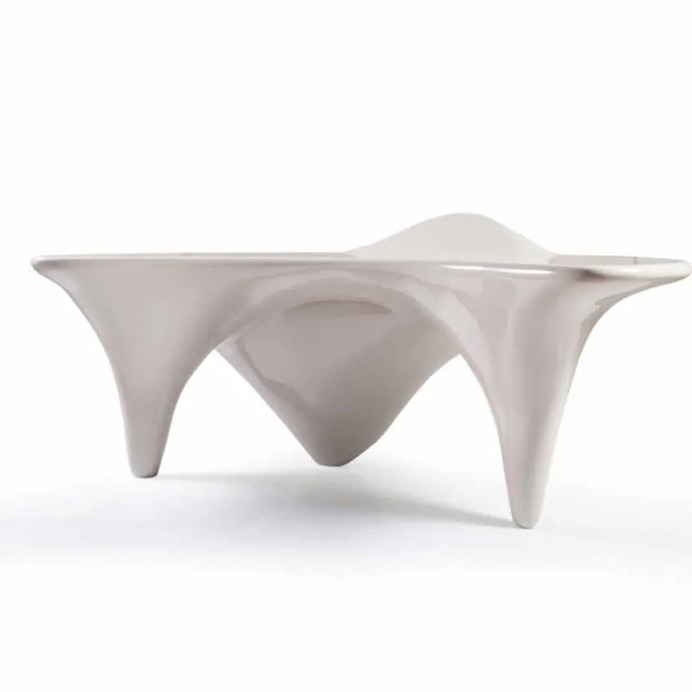 Viadurini Design Design Schreibtische-Moderner Schreibtisch handmade aus Italien Sinuous