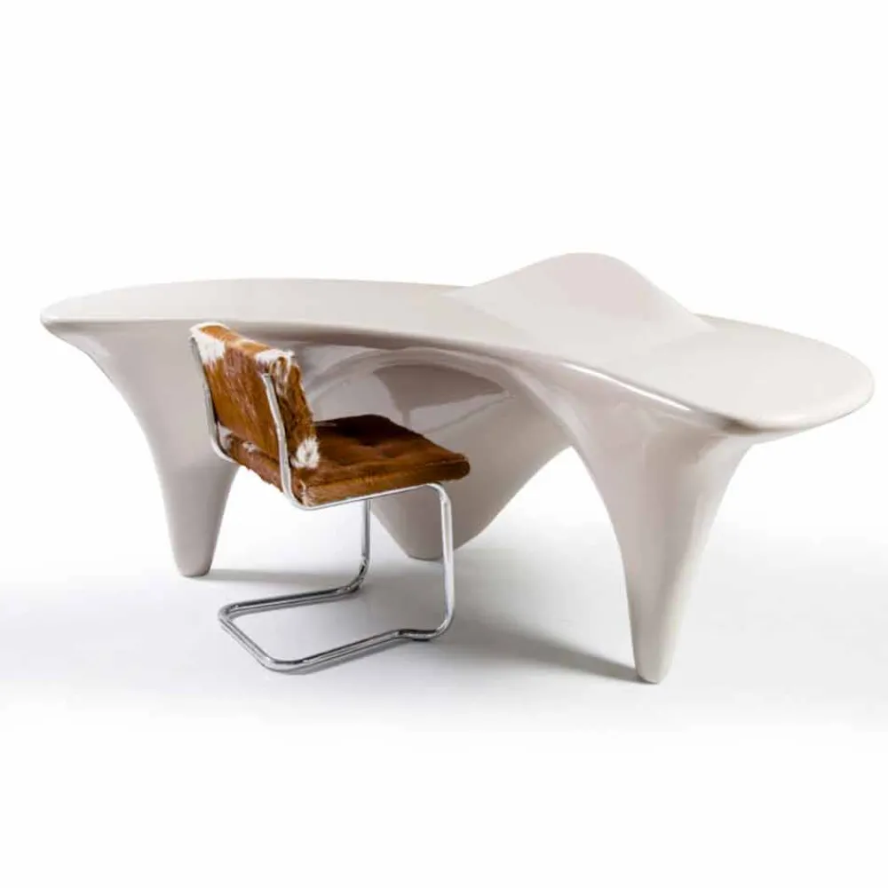Viadurini Design Design Schreibtische-Moderner Schreibtisch handmade aus Italien Sinuous