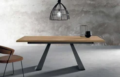Viadurini Living Esstische Nach Mass|Ausziehbare Esstische-Moderner seitlich ausziehbarer Tisch aus Eichenholz made in Italy, Zerba