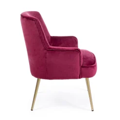 Viadurini Living Moderne Sessel-Moderner Sessel aus Stahl und Samteffekt Sitz 3 Ausführungen - Matty