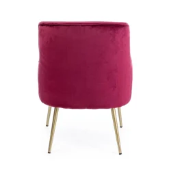 Viadurini Living Moderne Sessel-Moderner Sessel aus Stahl und Samteffekt Sitz 3 Ausführungen - Matty