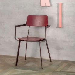 Viadurini Living Vintage Stühle-Moderner Sessel in modernem Design aus Metall und Holz 4 Stück -Elmas