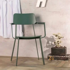 Viadurini Living Vintage Stühle-Moderner Sessel in modernem Design aus Metall und Holz 4 Stück -Elmas