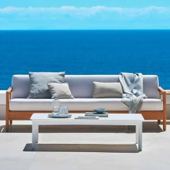 Varaschin Gartensofas-Moderner 3-Sitzer Gartensofa aus massivem Teakholz Bali