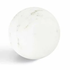 Viadurini Living Deko Artikel Und Wohnaccessoires-Moderner Sphere Briefbeschwerer aus italienischem Satin White Marmor, 2 Stück - Sphere