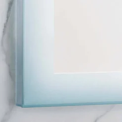 Viadurini Bathroom Badspiegel-Moderner Spiegel mit Milchglaskanten, LED-Beleuchtung, Ady