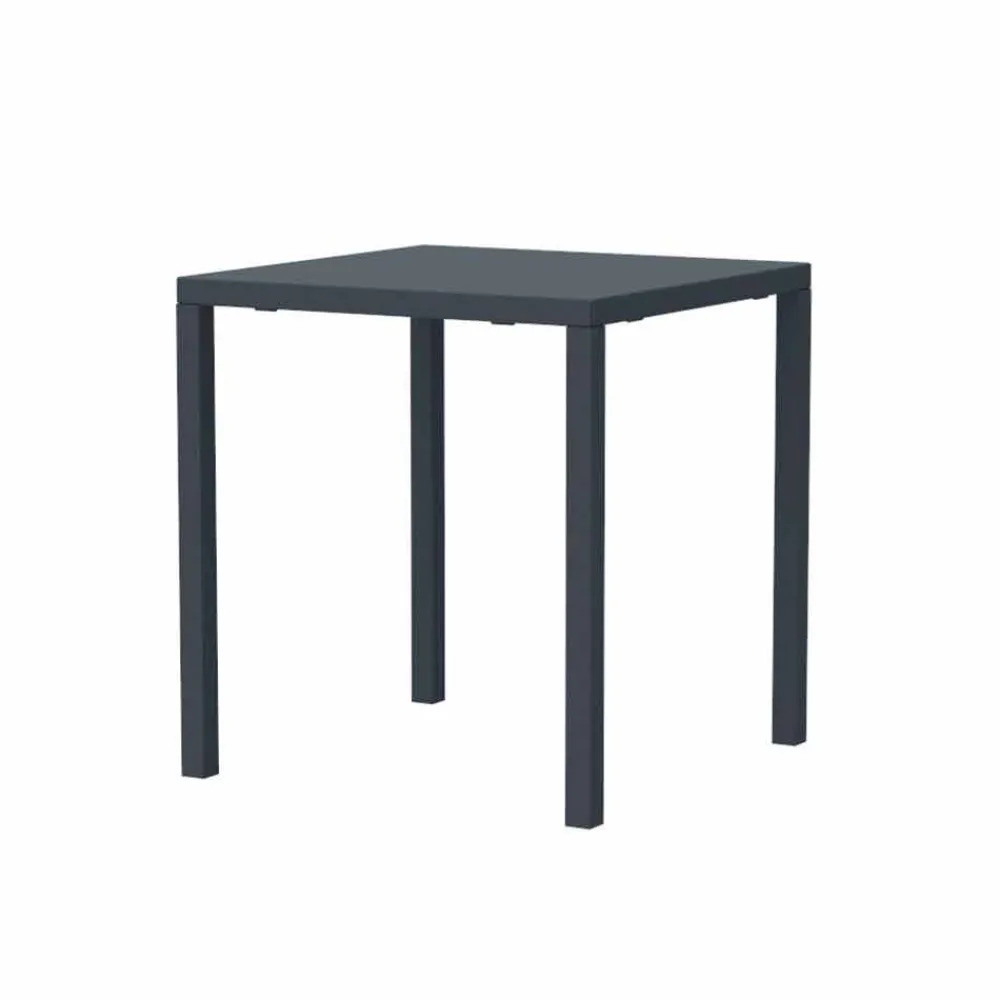 Viadurini in the Garden Gartentische Fest-Moderner stapelbarer quadratischer Metall-Außentisch Made in Italy - Aila