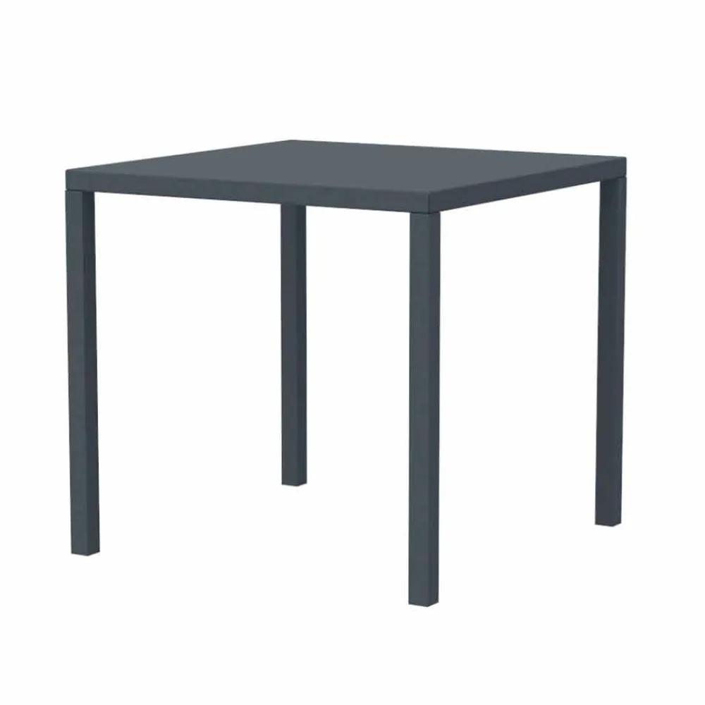 Viadurini in the Garden Gartentische Fest-Moderner stapelbarer quadratischer Metall-Außentisch Made in Italy - Aila