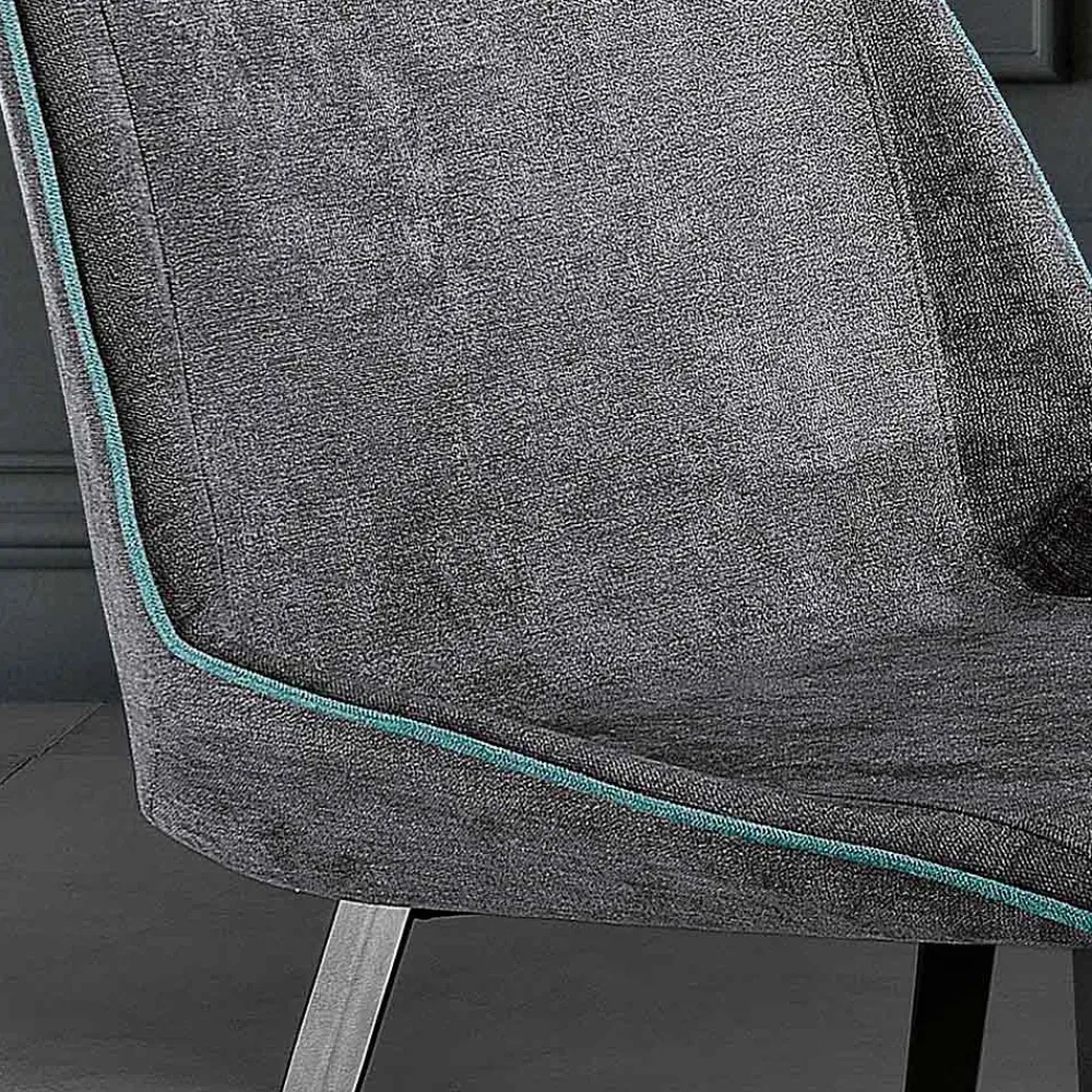 Viadurini Living Moderne Stühle-Moderner Stuhl aus Stoff und dreieckigen Beinen, hergestellt in Italien, Oriella