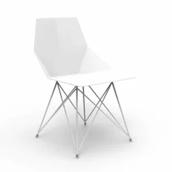 Vondom Gartenstühle Kunststoff-Moderner Stuhl Faz Kollektion , Polypropylen und Edelstahl, 4 Stück