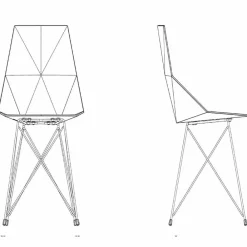Vondom Gartenstühle Kunststoff-Moderner Stuhl Faz Kollektion , Polypropylen und Edelstahl, 4 Stück