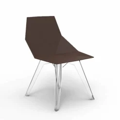 Vondom Gartenstühle Kunststoff-Moderner Stuhl Faz von aus Polypropylen und Polycarbonat, 4 Stück