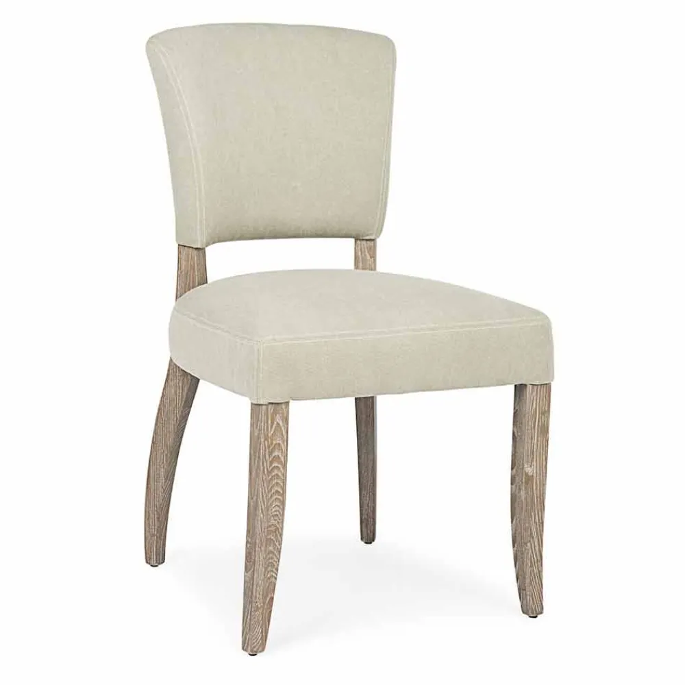 Viadurini Living Moderne Stühle-Moderner Stuhl für Esszimmer aus Stoff und Holz 2 Stück Homemotion - Pflaume