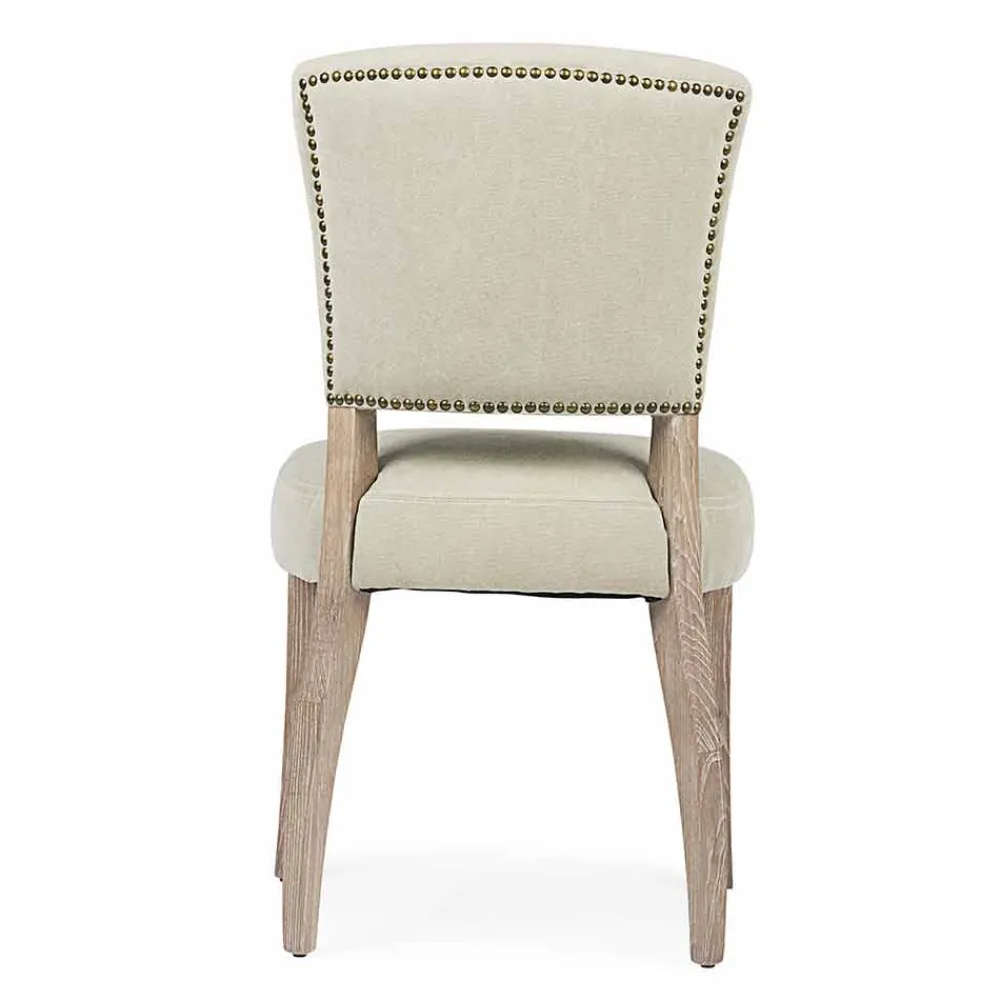 Viadurini Living Moderne Stühle-Moderner Stuhl für Esszimmer aus Stoff und Holz 2 Stück Homemotion - Pflaume