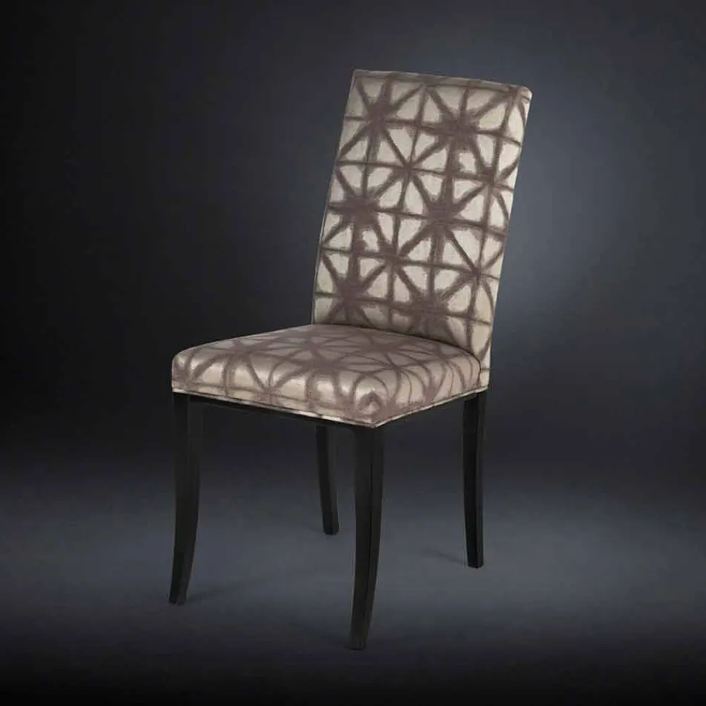 Viadurini Living Klassische Stühle-Moderner Stuhl im 2er Set mit schwarzen Holzbeinen Audrey