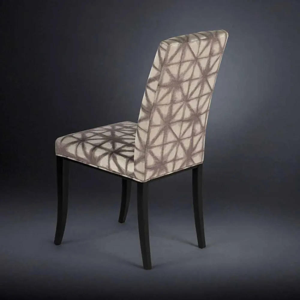 Viadurini Living Klassische Stühle-Moderner Stuhl im 2er Set mit schwarzen Holzbeinen Audrey