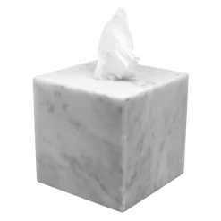 Viadurini Bathroom Badzubehör-Moderner Taschentuchhalter aus weißem Carrara-Marmor Made in Italy - Rafa