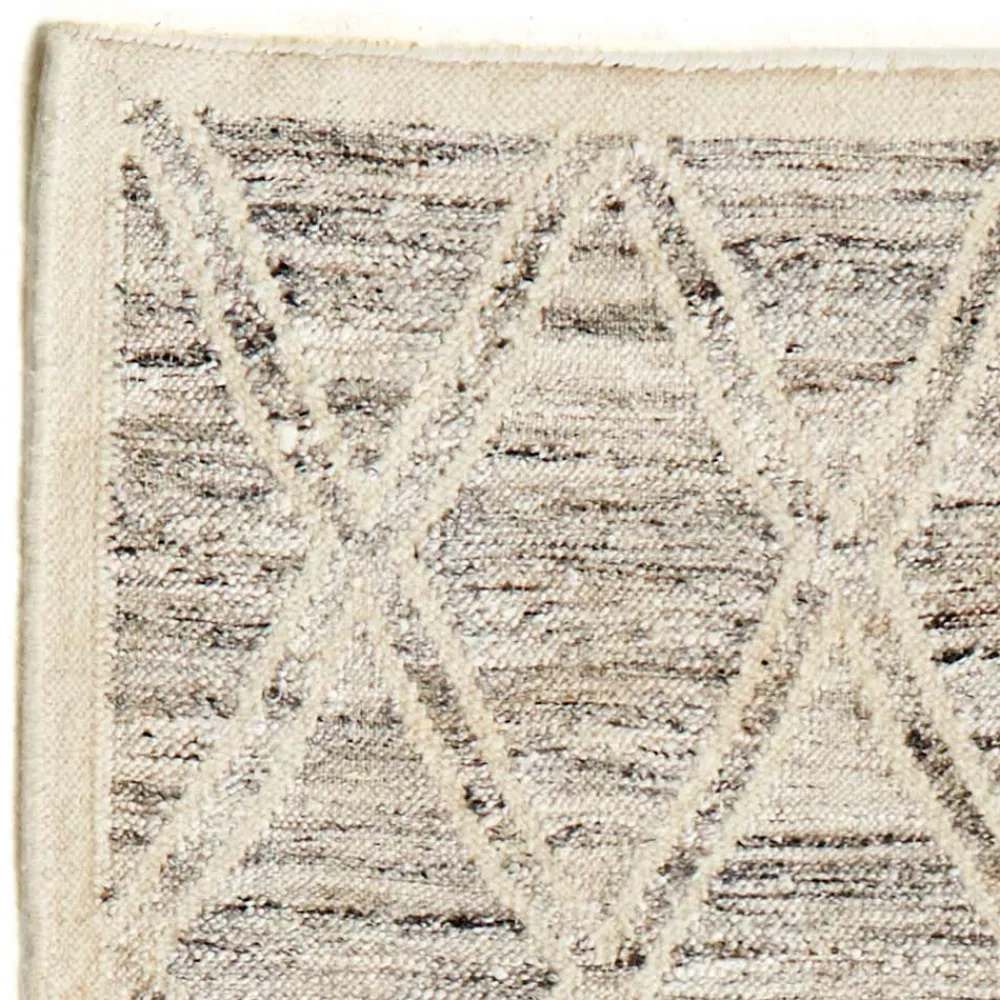 Viadurini Carpets Teppiche-Moderner Teppich aus Wolle und Baumwolle Elfenbein mit Fantasie für Wohnzimmer - Peppo