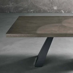 Viadurini Living Esstische Nach Mass|Esstische-Moderner Tisch aus geknotetem Eichenholz, hergestellt in Italien, Zerba