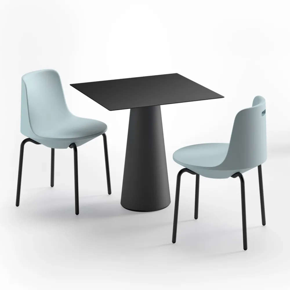 Viadurini in the Garden Garten Beistelltisch-Moderner Tisch im Freien aus HPL und opakem Polyethylen Made in Italy - Forlina