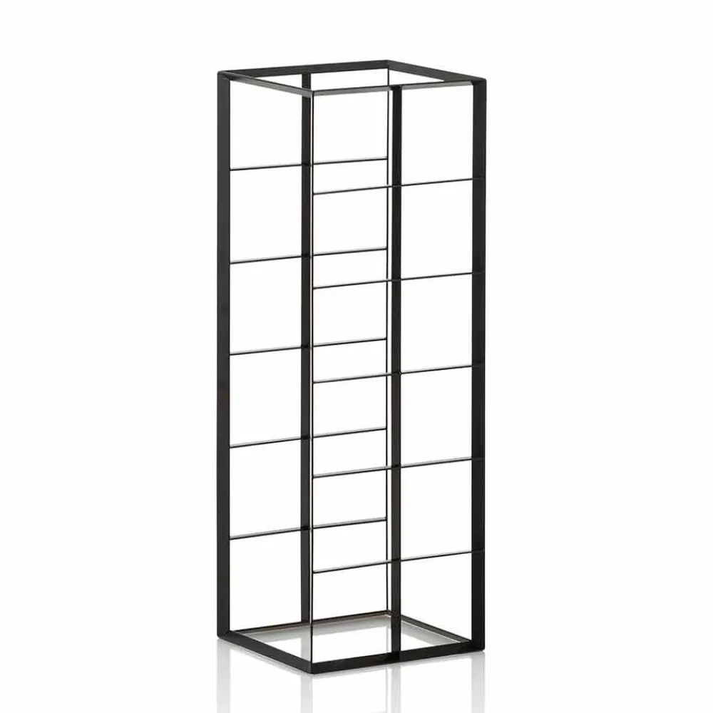 Viadurini Living Design Weinregal-Moderner Tischflaschenhalter für 12 Flaschen aus Matt Black Metal - Wein