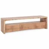Viadurini Living Tv-Möbel-Moderner TV-Ständer aus Akazienholz mit 3 Schubladen Homemotion - Lauro