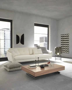 Viadurini Living Tisch Höhenverstellbar-Moderner verwandelnder Couchtisch aus Holz und Metall Made in Italy - Fabio