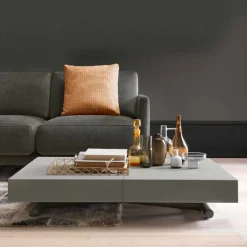 Viadurini Living Tisch Höhenverstellbar-Moderner verwandelnder Couchtisch mit Malta-Effektplatte Made in Italy - Patroclo