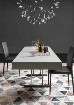 Viadurini Living Tisch Höhenverstellbar-Moderner verwandelnder Couchtisch mit Malta-Effektplatte Made in Italy - Patroclo