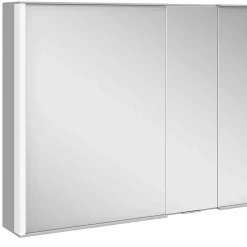 Viadurini Bathroom Badspiegel-Moderner Wandspiegel mit 3 Türen aus silber lackiertem Aluminium - Demon