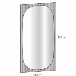 Viadurini Living Wandspiegel-Moderner Wandspiegel mit Bronzespiegel Made in Italy - Bandolero