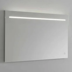Viadurini Bathroom Badspiegel-Moderner Wandspiegel mit LED-Licht und Stahlrahmen Made in Italy - Yutta