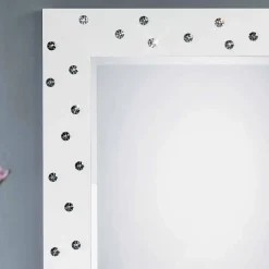 Viadurini Living Wandspiegel-moderner Wandspiegel weiß mit Swarovskisteinen Tiffany