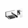Viadurini Taps Waschbeckenarmaturen-Moderner Wand-Waschtischmischer mit Wasserfallauslauf Made in Italy - Bibo